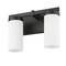 Z-Lite Danica 2 Light Vanity, 11.75in. W x 9in. H, Matte Black 3044-2V-MB - alternate 4